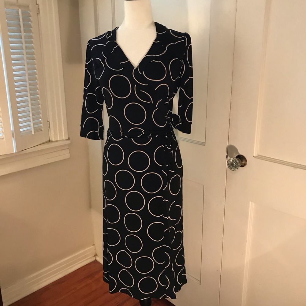 Merona XL black wrap dress